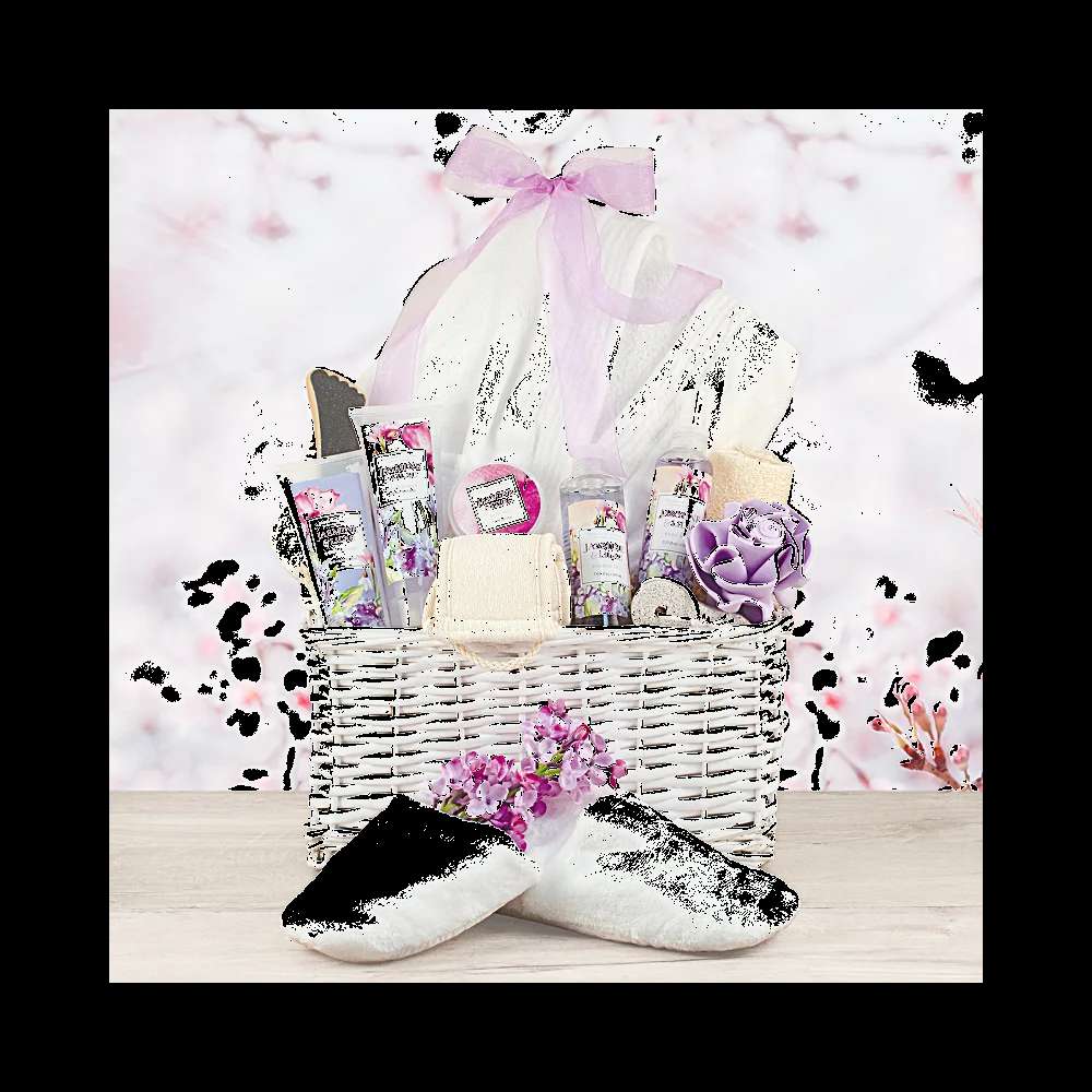 Jasmine & Lilac Calming Spa Gift Basket