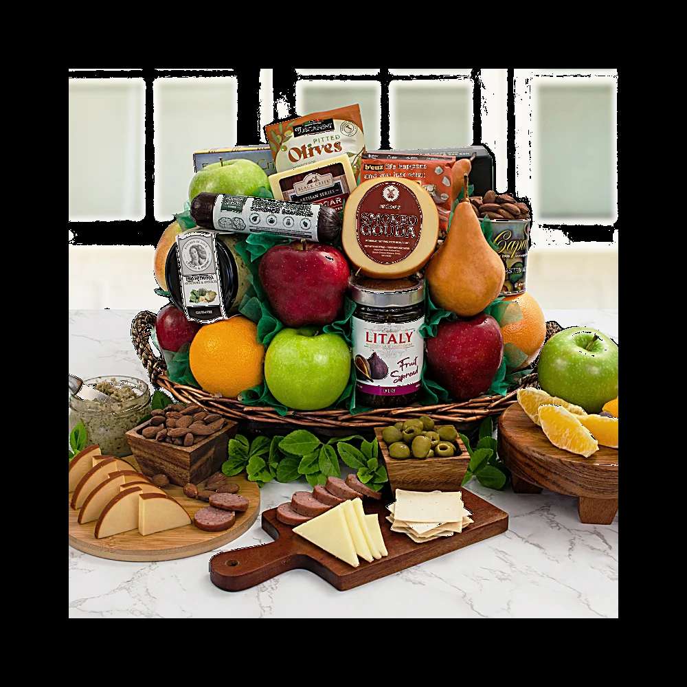 Fruit & Cheese Spectacular Gift Basket