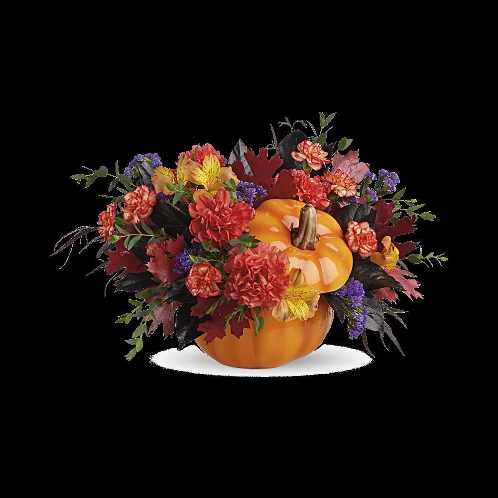 Teleflora's Hauntingly Pretty Pumpkin Bouquet