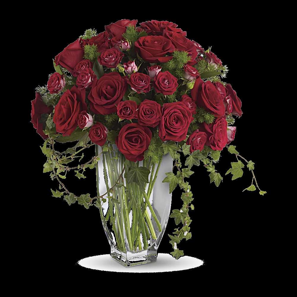 Teleflora's Rose Romanesque Bouquet - Red Roses