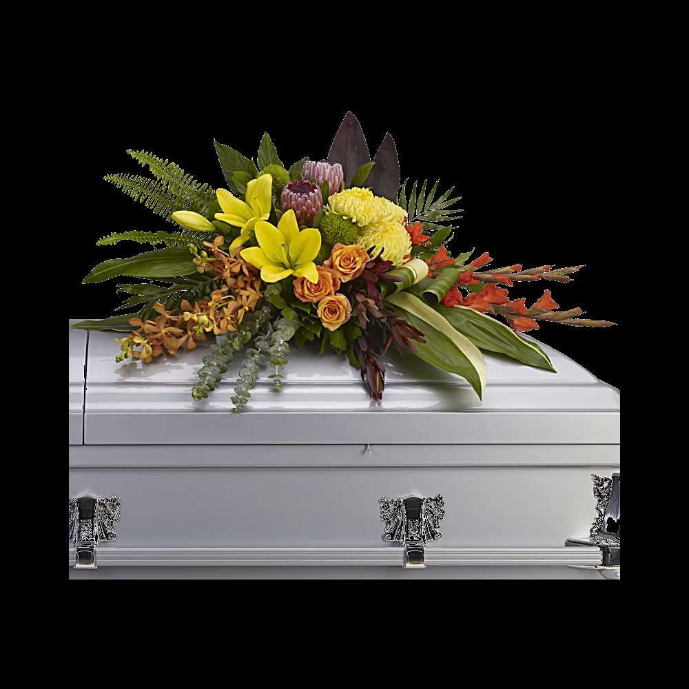 Island Memories Casket Spray