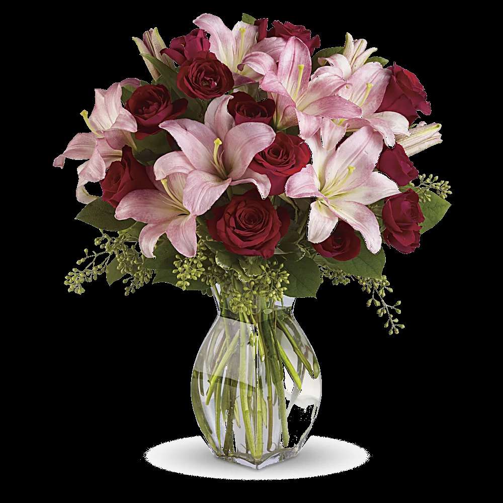 Lavish Love Bouquet with Long Stemmed Red Roses