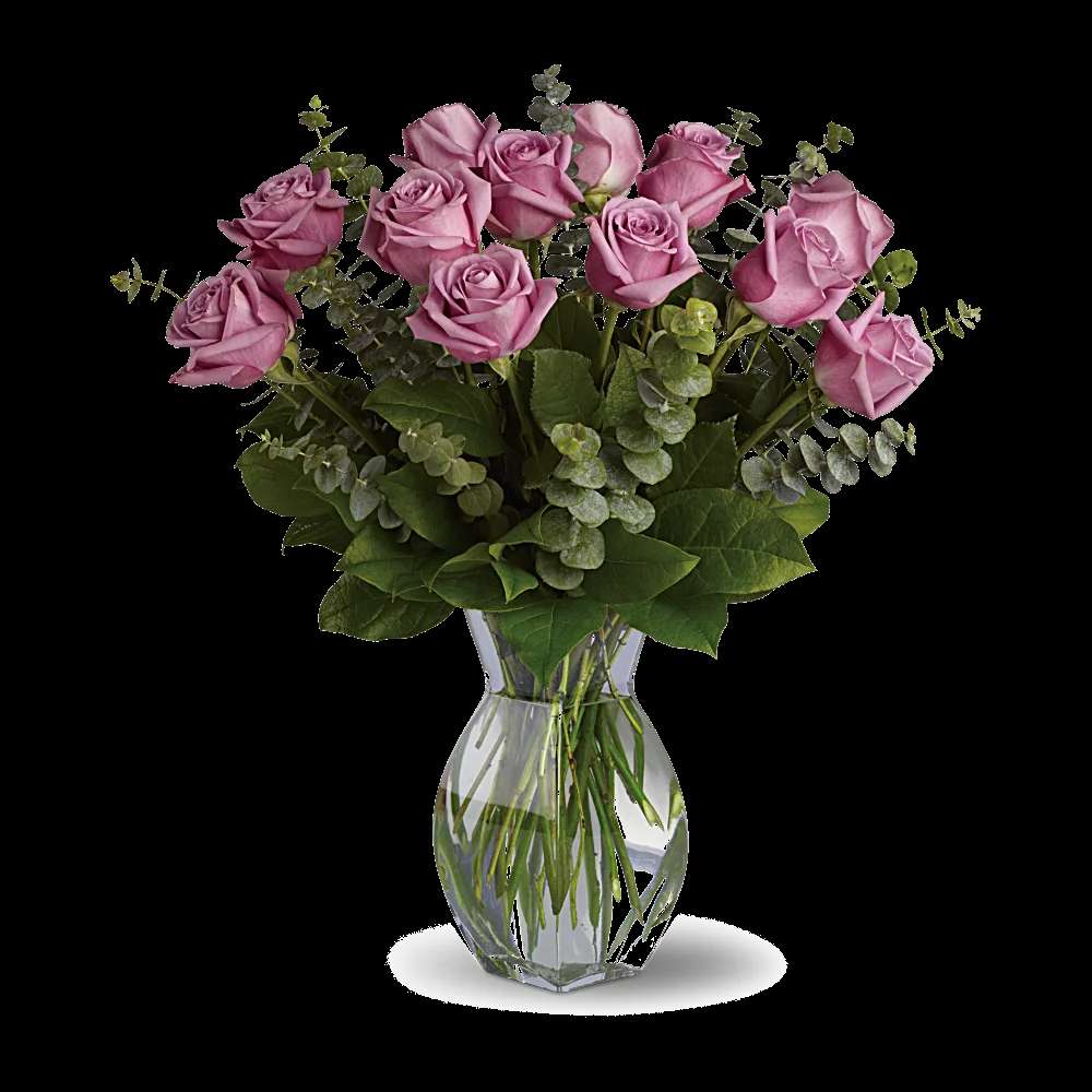 Lavender Wishes - Dozen Premium Lavender Roses