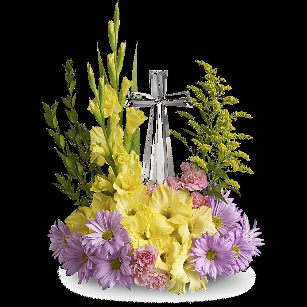 Teleflora's Crystal Cross Bouquet