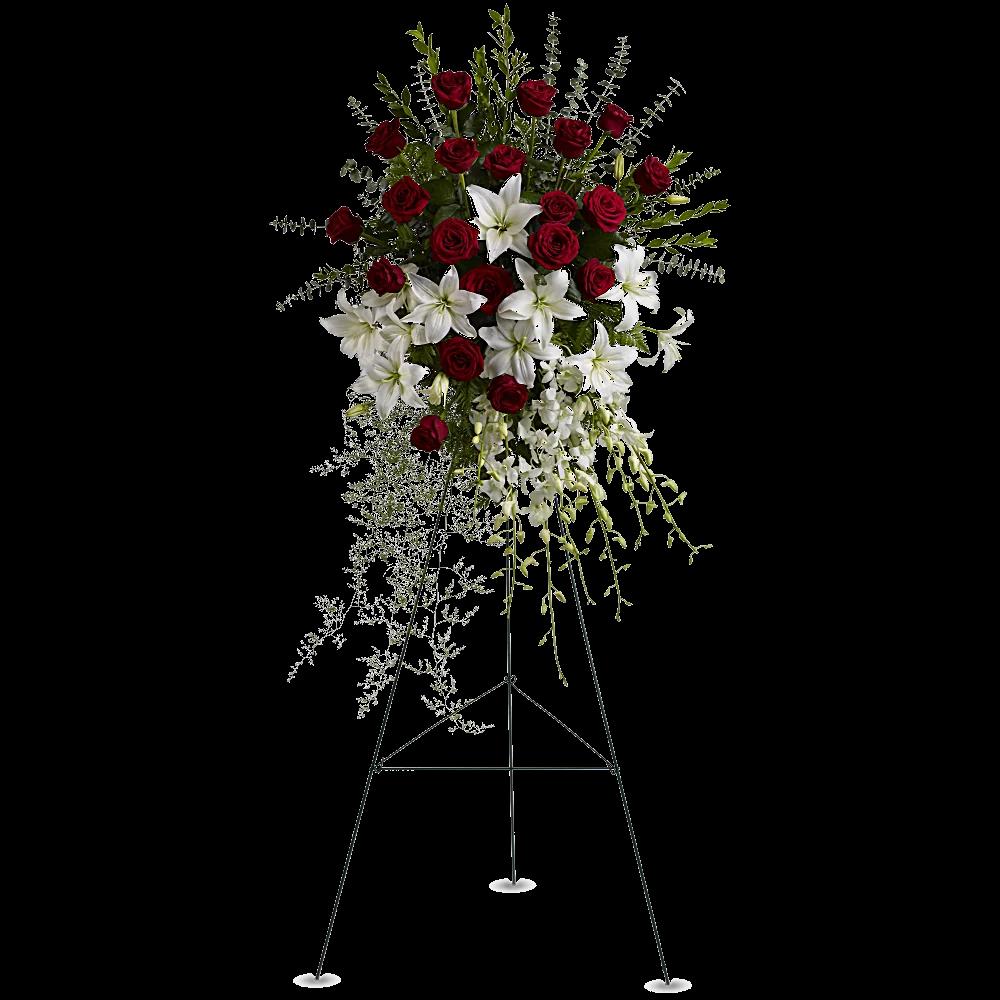 Lily and Rose Tribute Spray