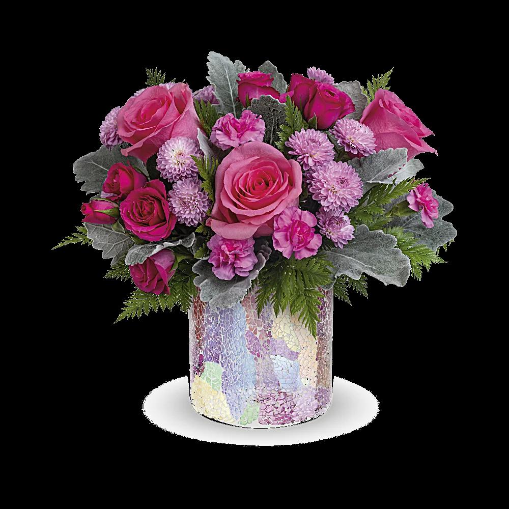 Teleflora's Radiantly Rosy Bouquet