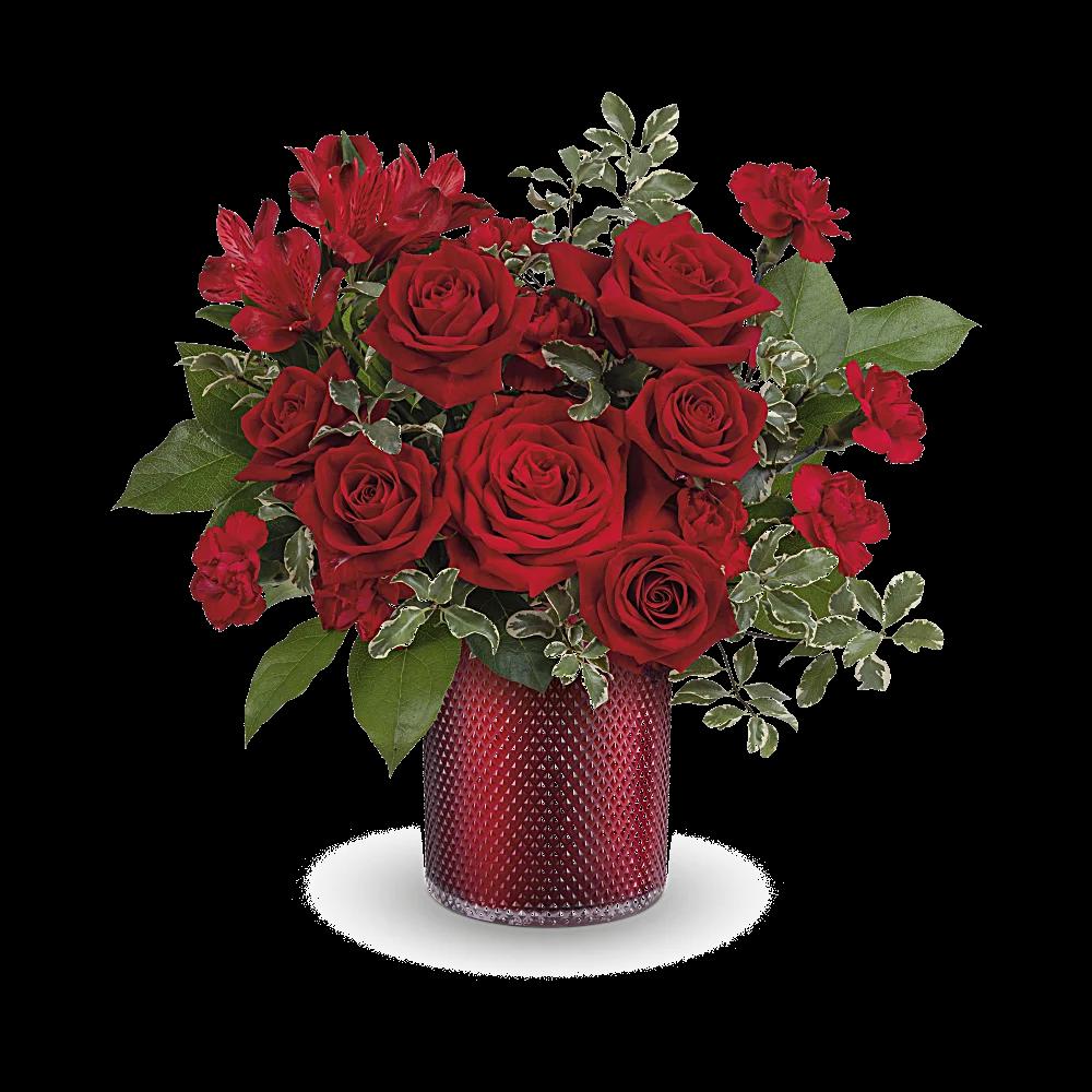 Teleflora's Radiant Crimson Bouquet