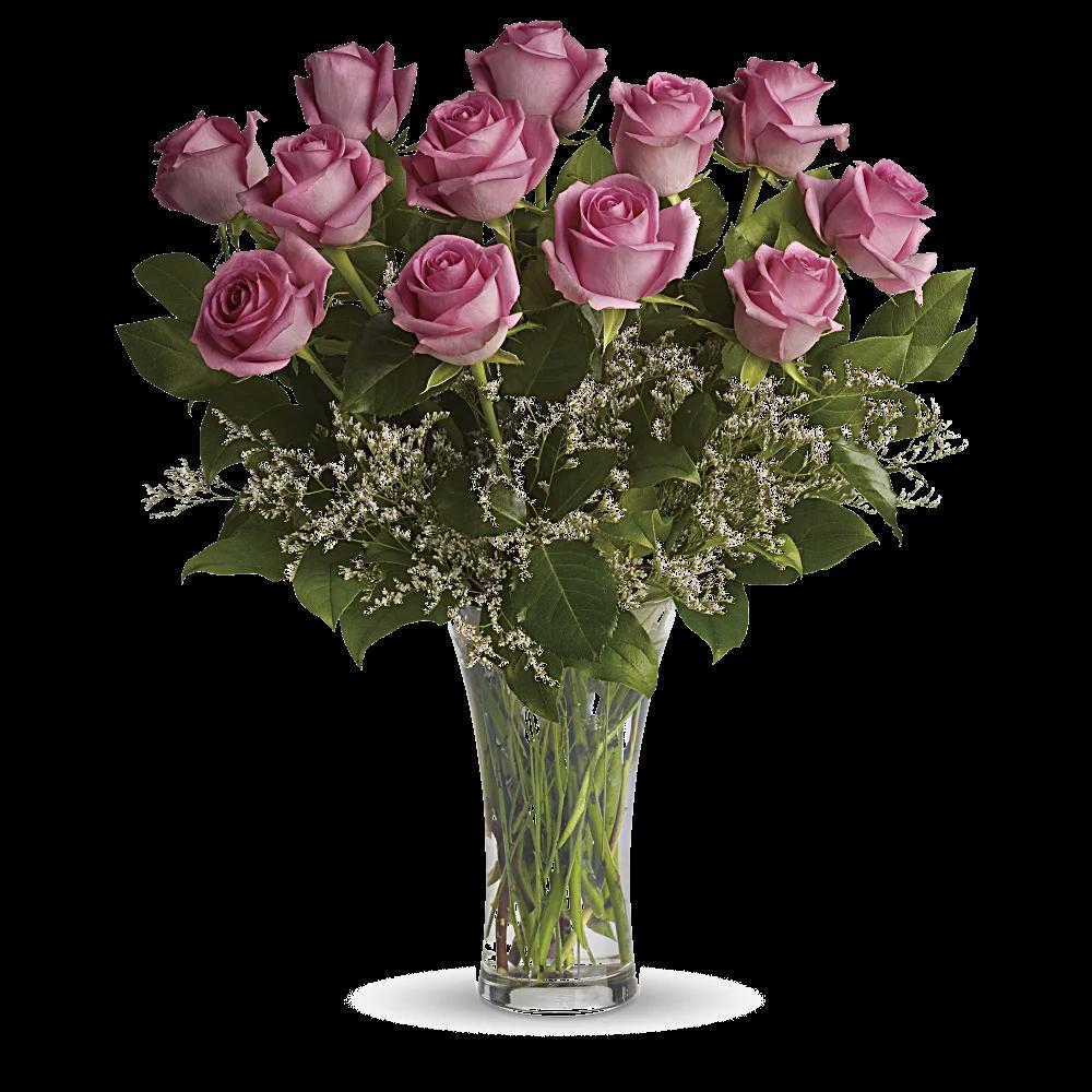 Make Me Blush - Dozen Long Stemmed Pink Roses