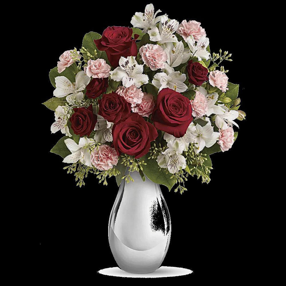 Teleflora's Crazy for You Bouquet with Red Roses