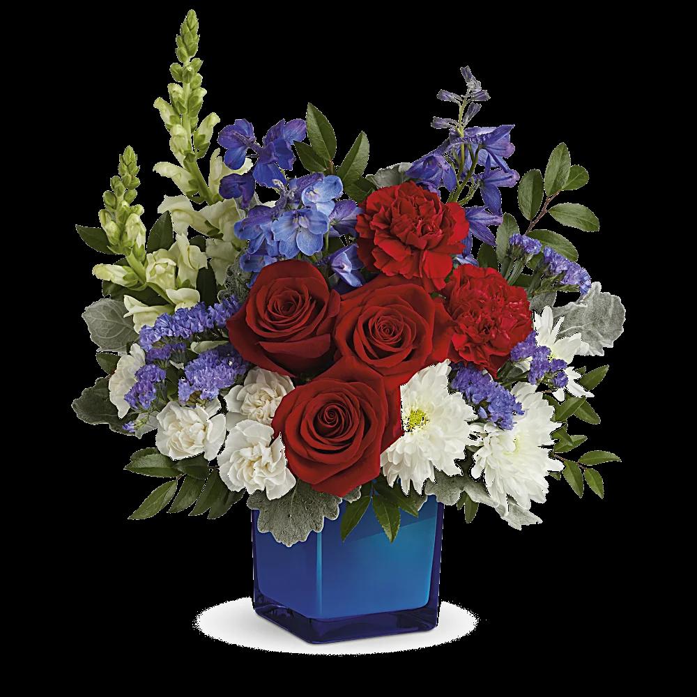 Teleflora's Red, White, & Blooms Bouquet